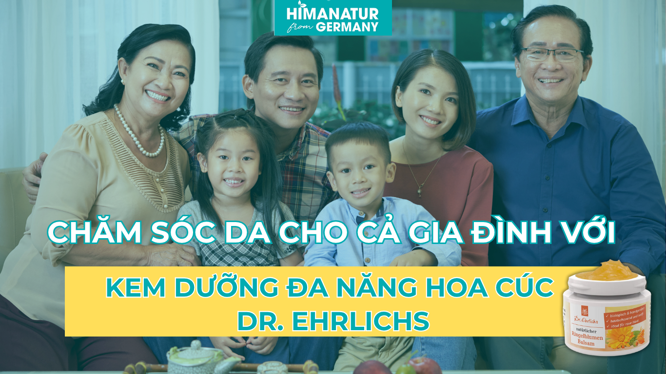 Chăm sóc da cho cả gia đình với kem hoa cúc Dr Ehrlichs